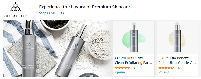 Sponsored Brands Ads for Cosmedix