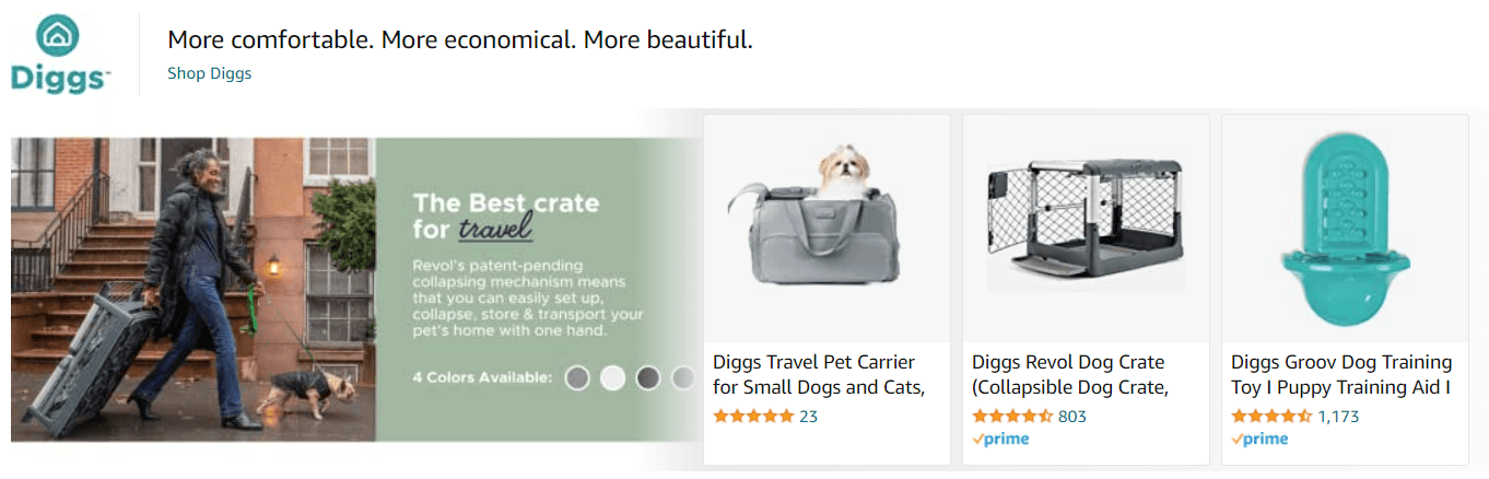 Sponsored Brands Ads for Diggs