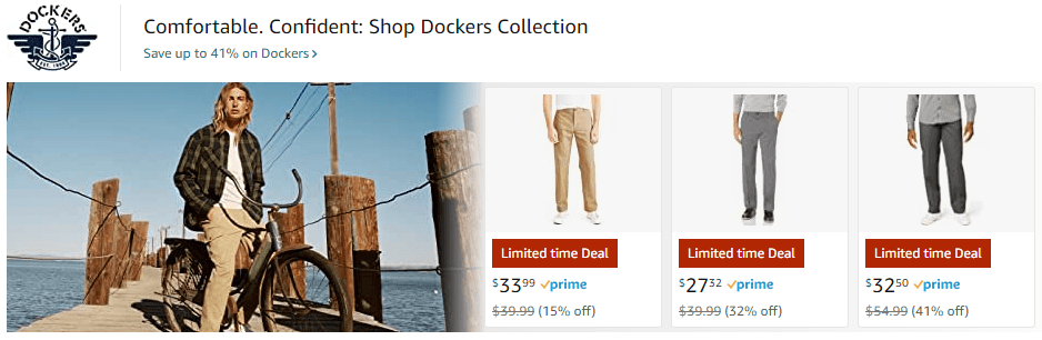 Sponsored Brands Ads for Dockers