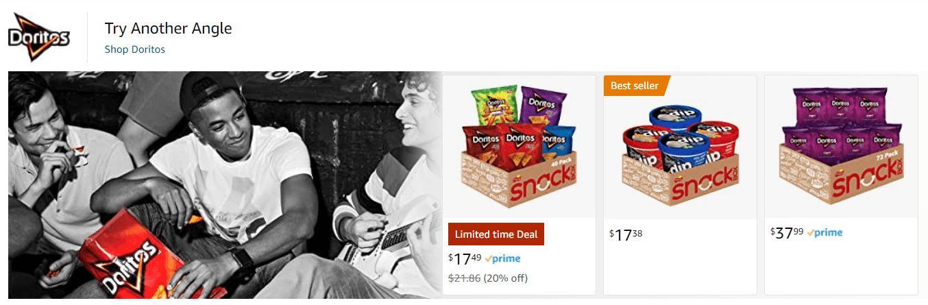 Sponsored Brands Ads for Doritos