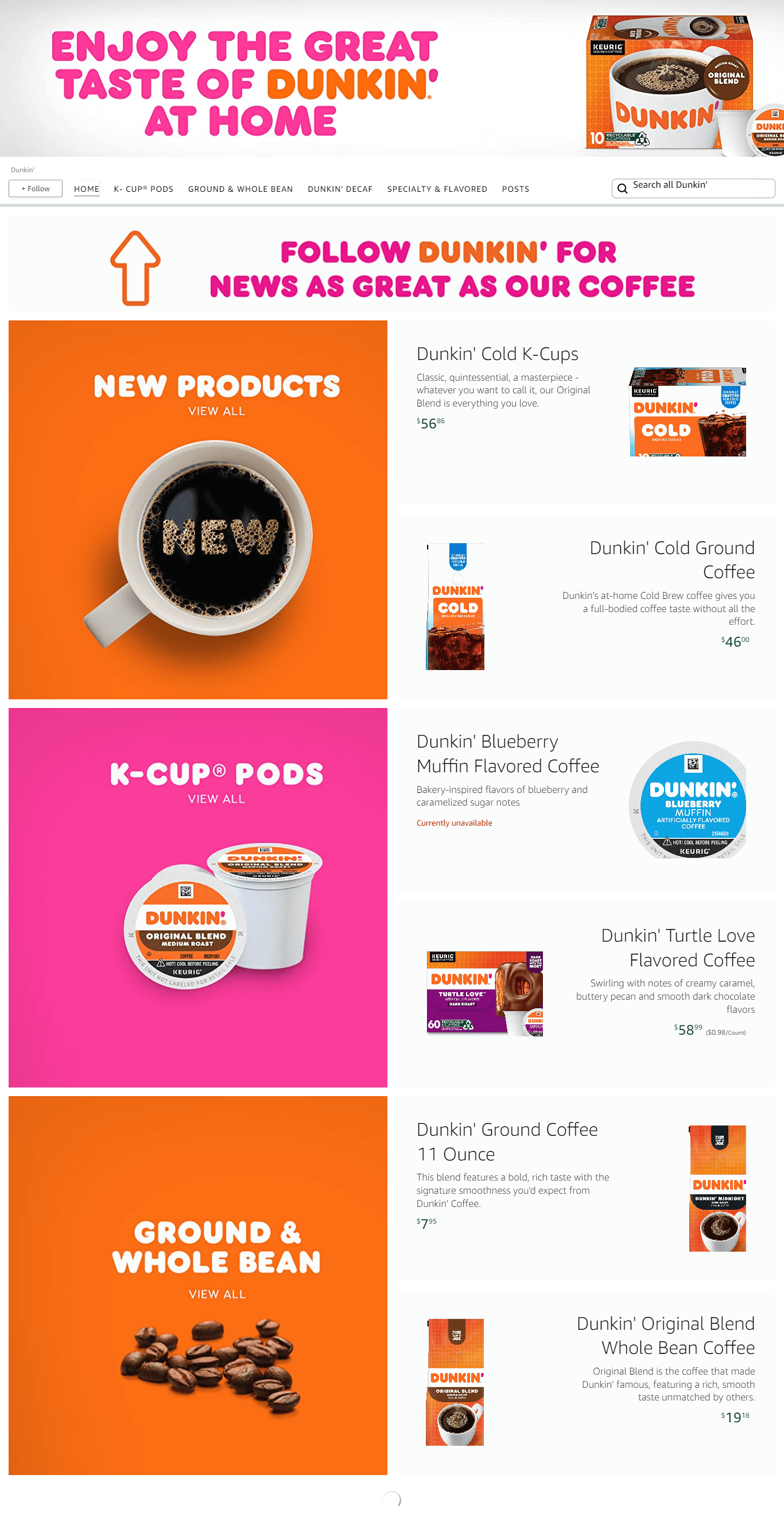 Brand Store for Dunkin'
