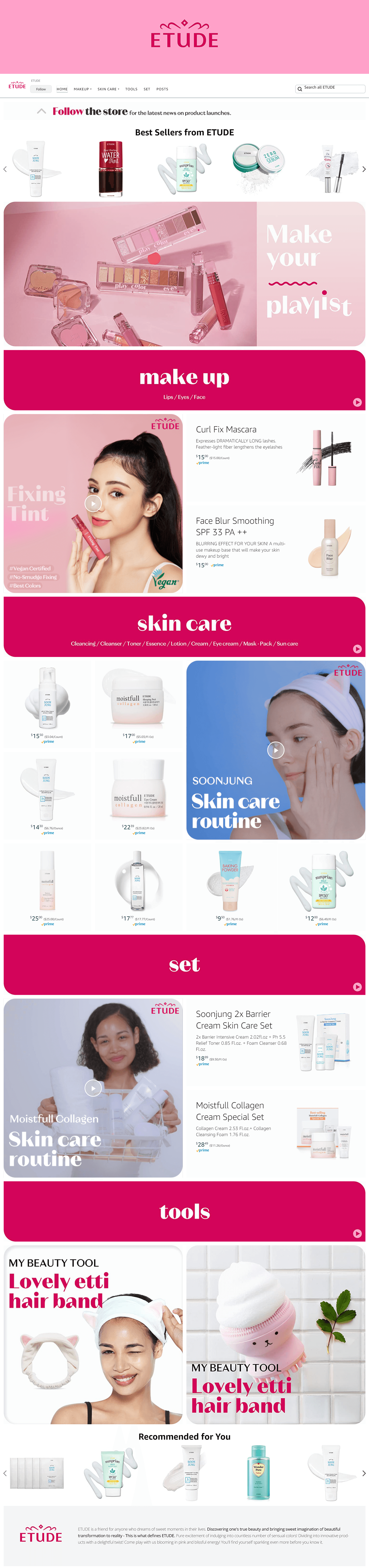 Brand Store for ETUDE