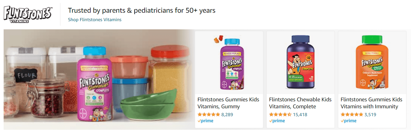 Sponsored Brands Ads for Flintsontes