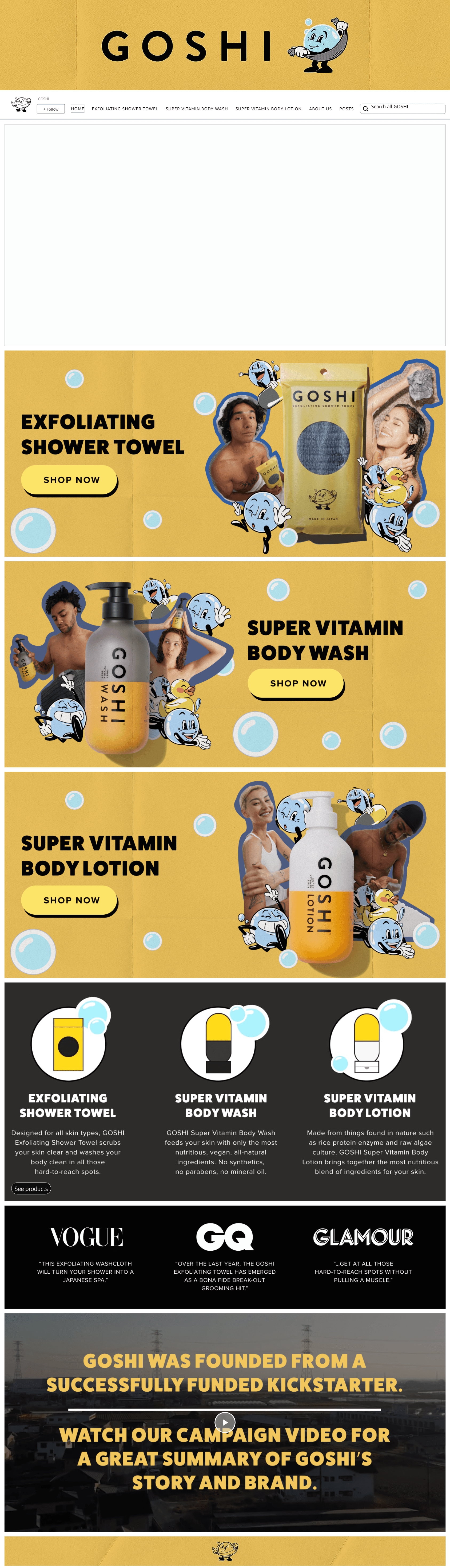 Brand Store for GOSHI