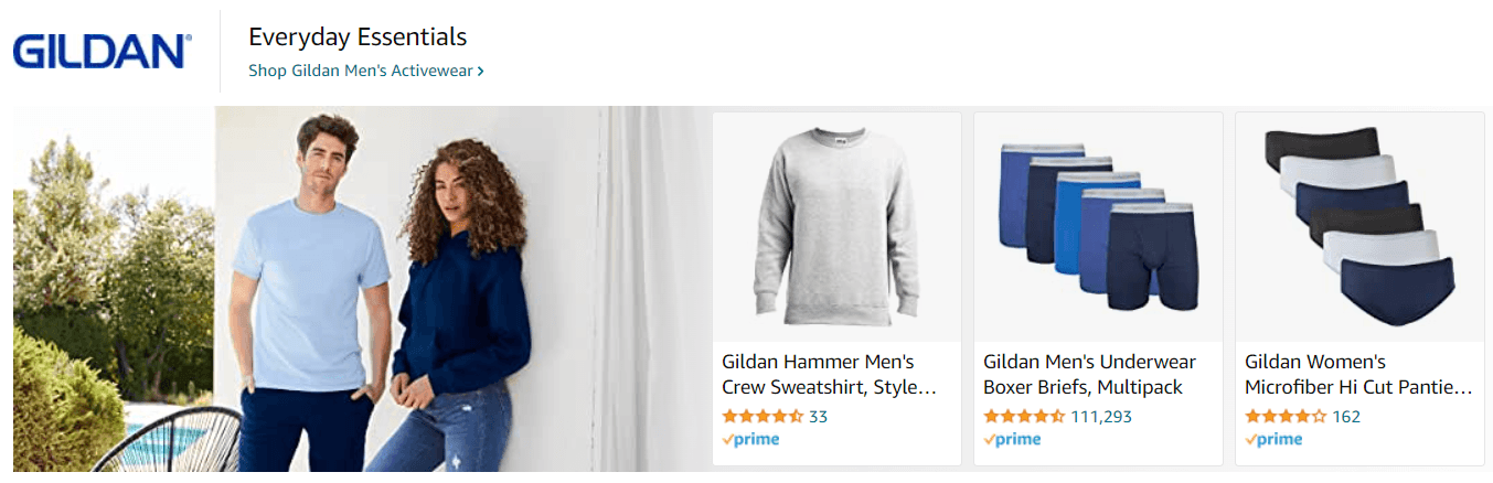Sponsored Brands Ads for Gildan