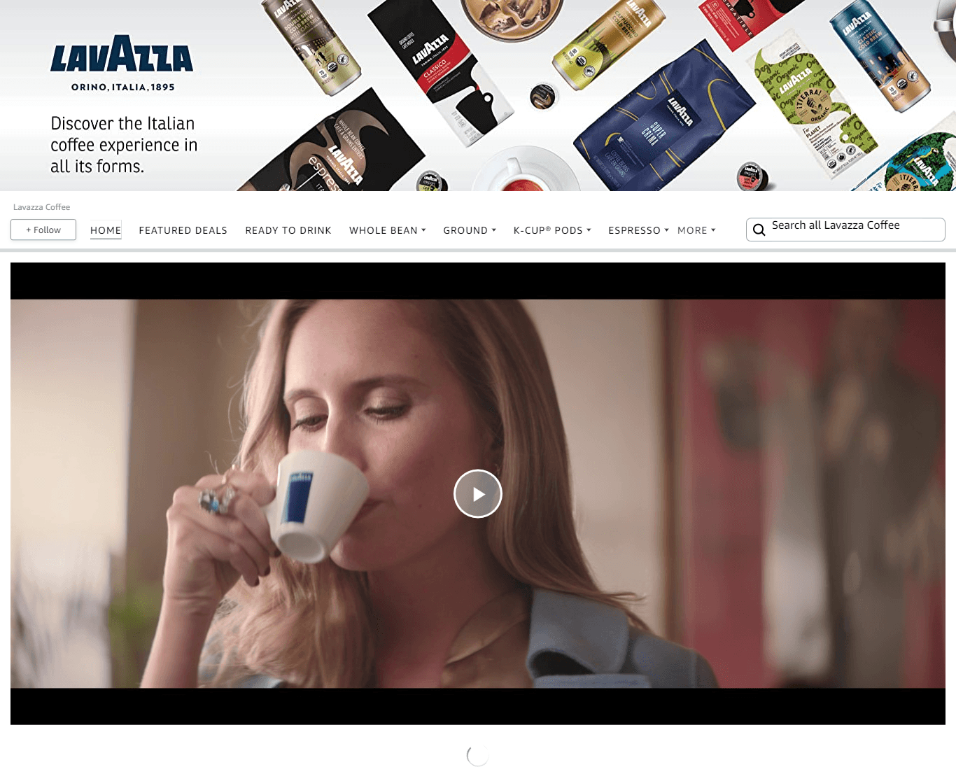 Brand Store for Lavazza Coffee