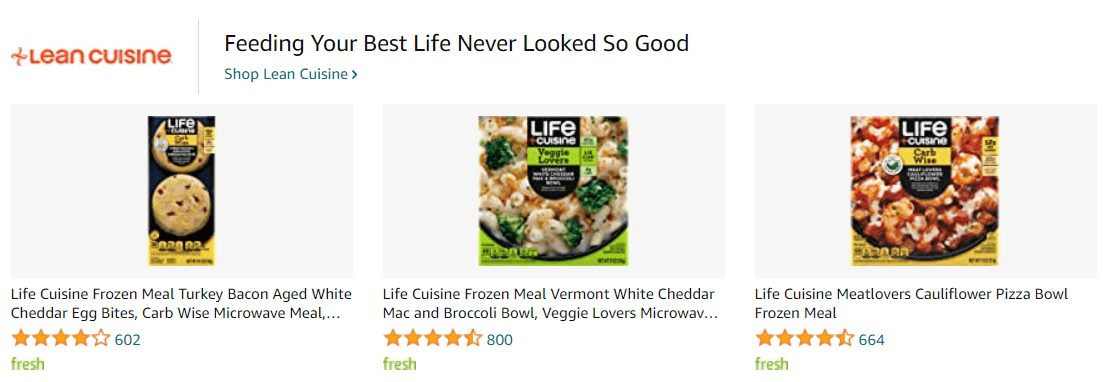 Sponsored Brands Ads for LifeCuisine