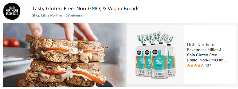 Sponsored Brands Ads for LittleNorthernBakehouse