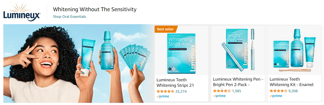 Sponsored Brands Ads for Lumineux