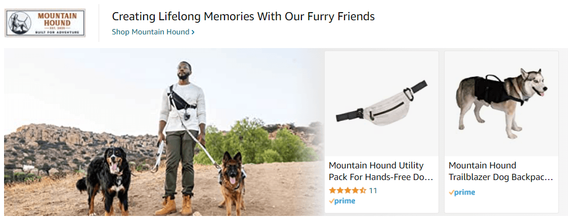 Sponsored Brands Ads for MountainHound