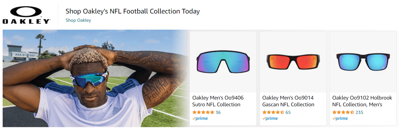 Sponsored Brands Ads for Oakley