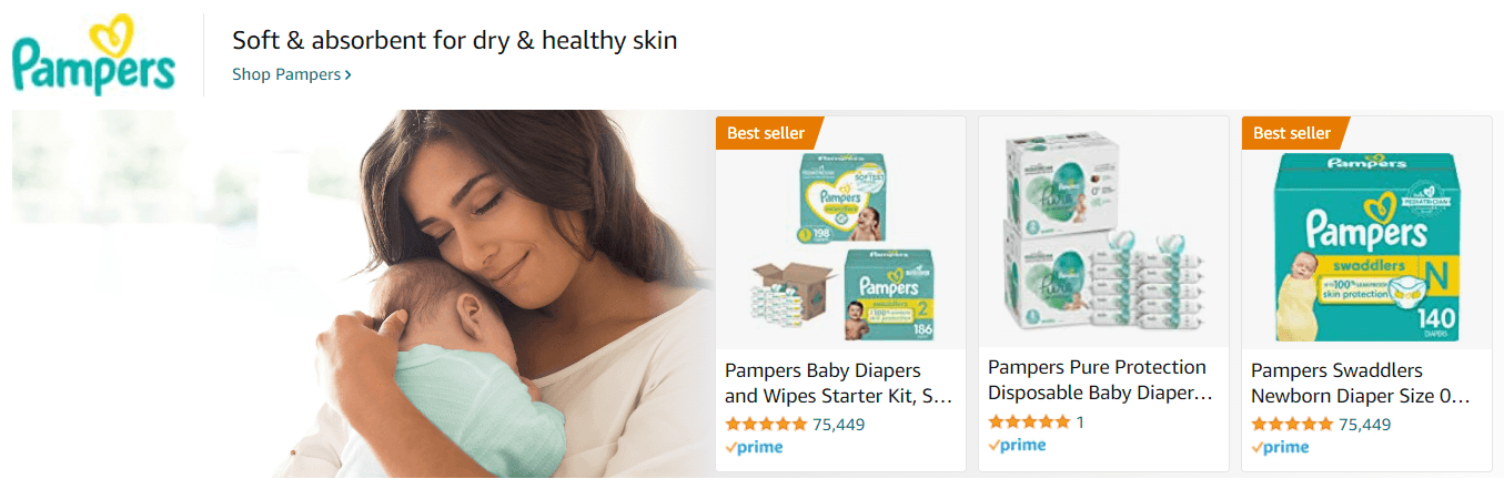 Sponsored Brands Ads for Pampers3