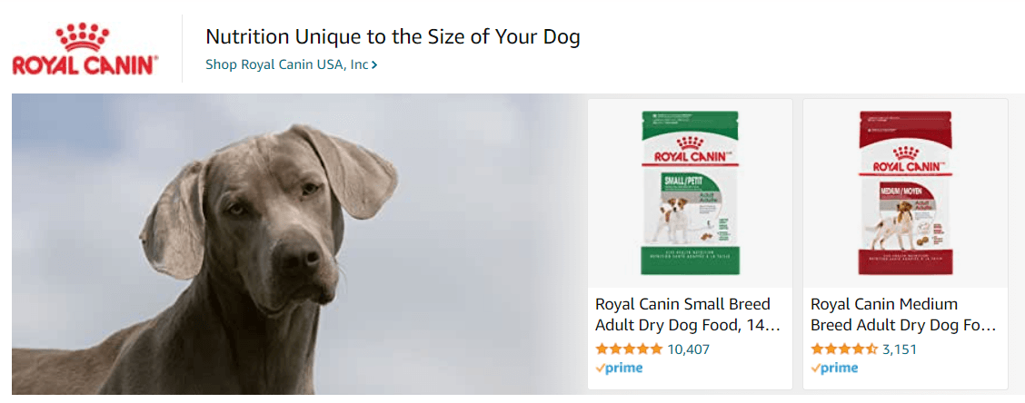 Sponsored Brands Ads for RoyalCanin