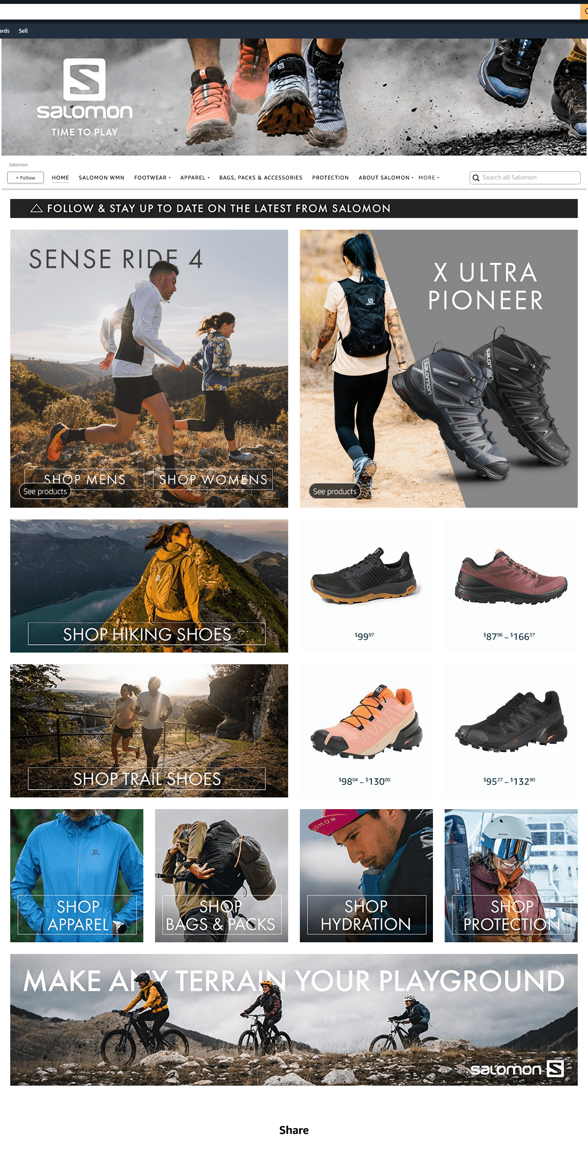 Brand Store for Salomon Outdoors STORE 1