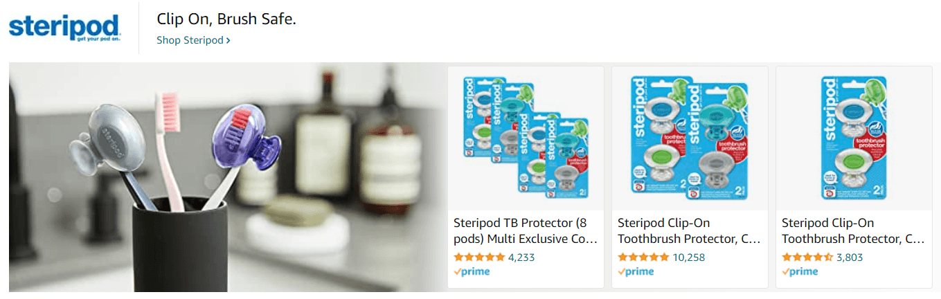 Sponsored Brands Ads for Steripod