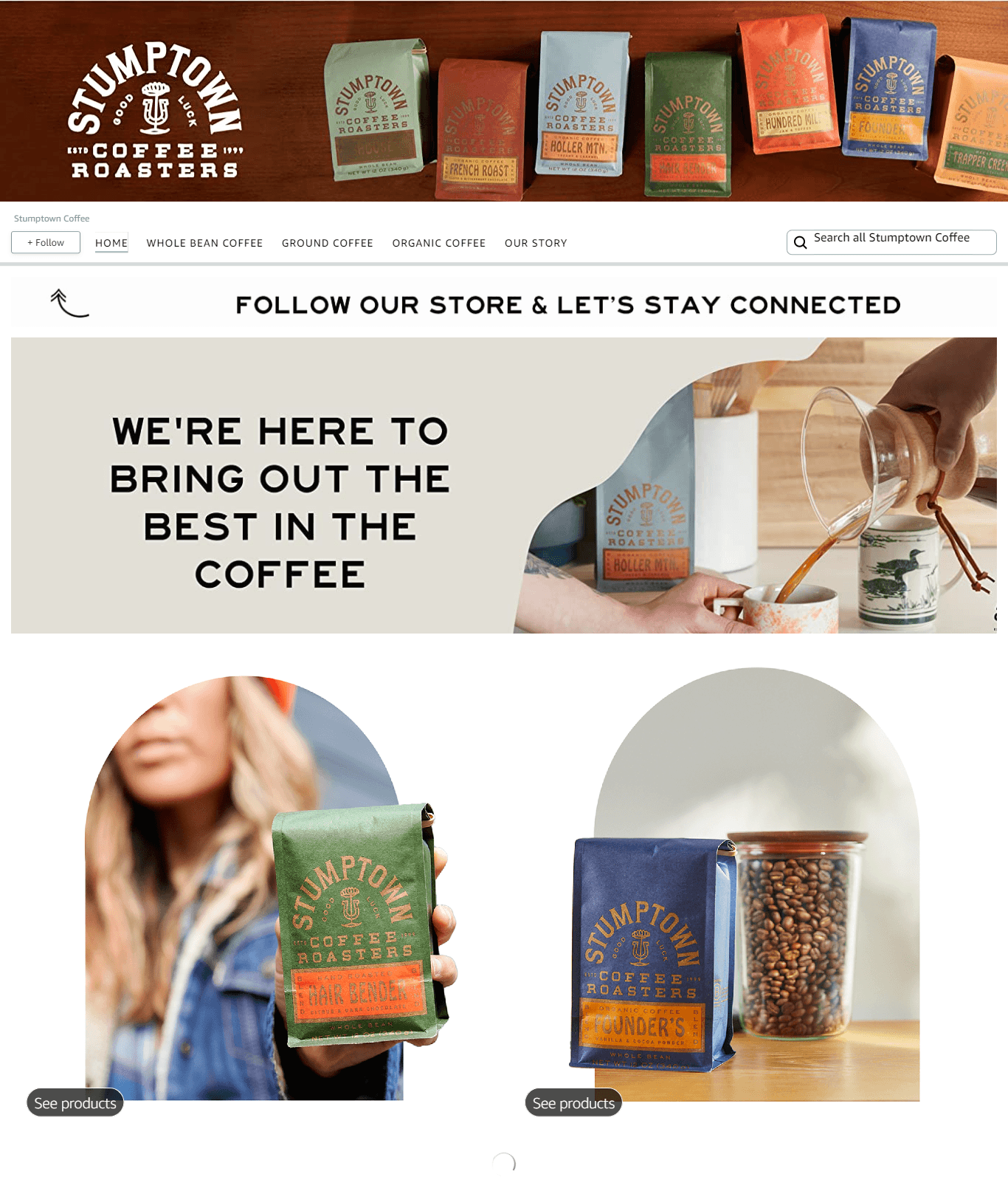 Brand Store for Stumptown Coffee