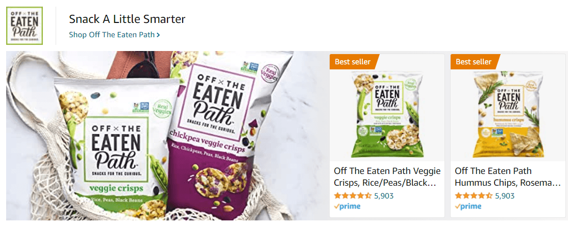 Sponsored Brands Ads for TheEatenPath