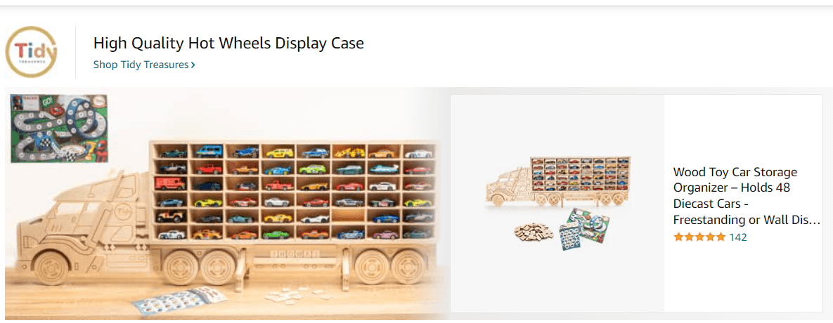 Sponsored Brands Ads for TidyTreasures