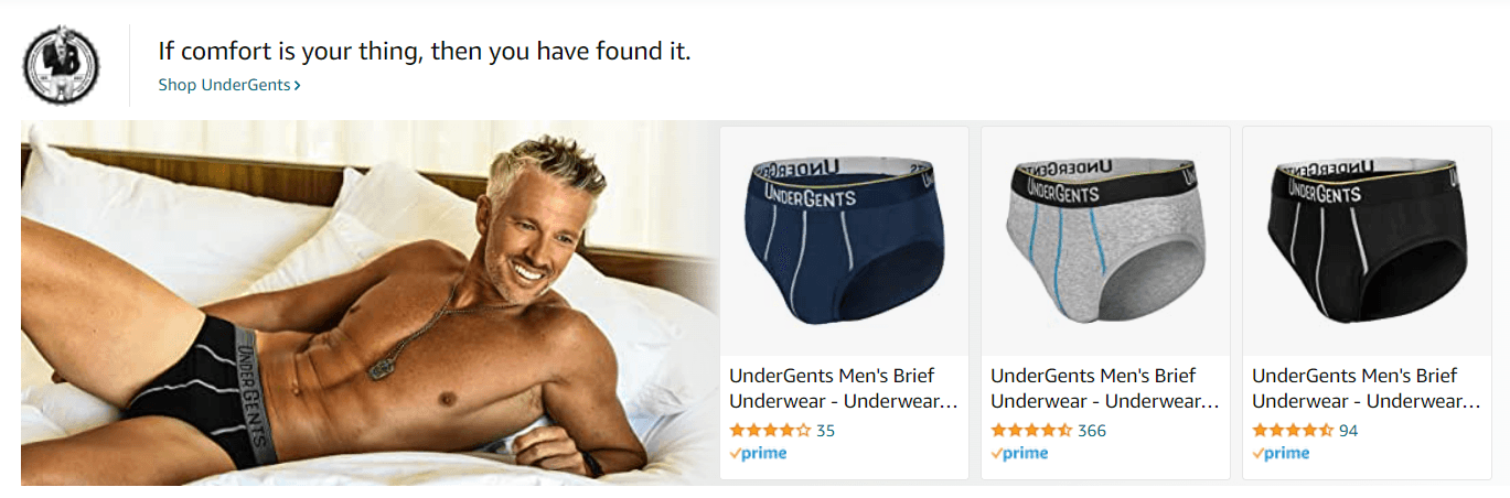 Sponsored Brands Ads for UnderGents
