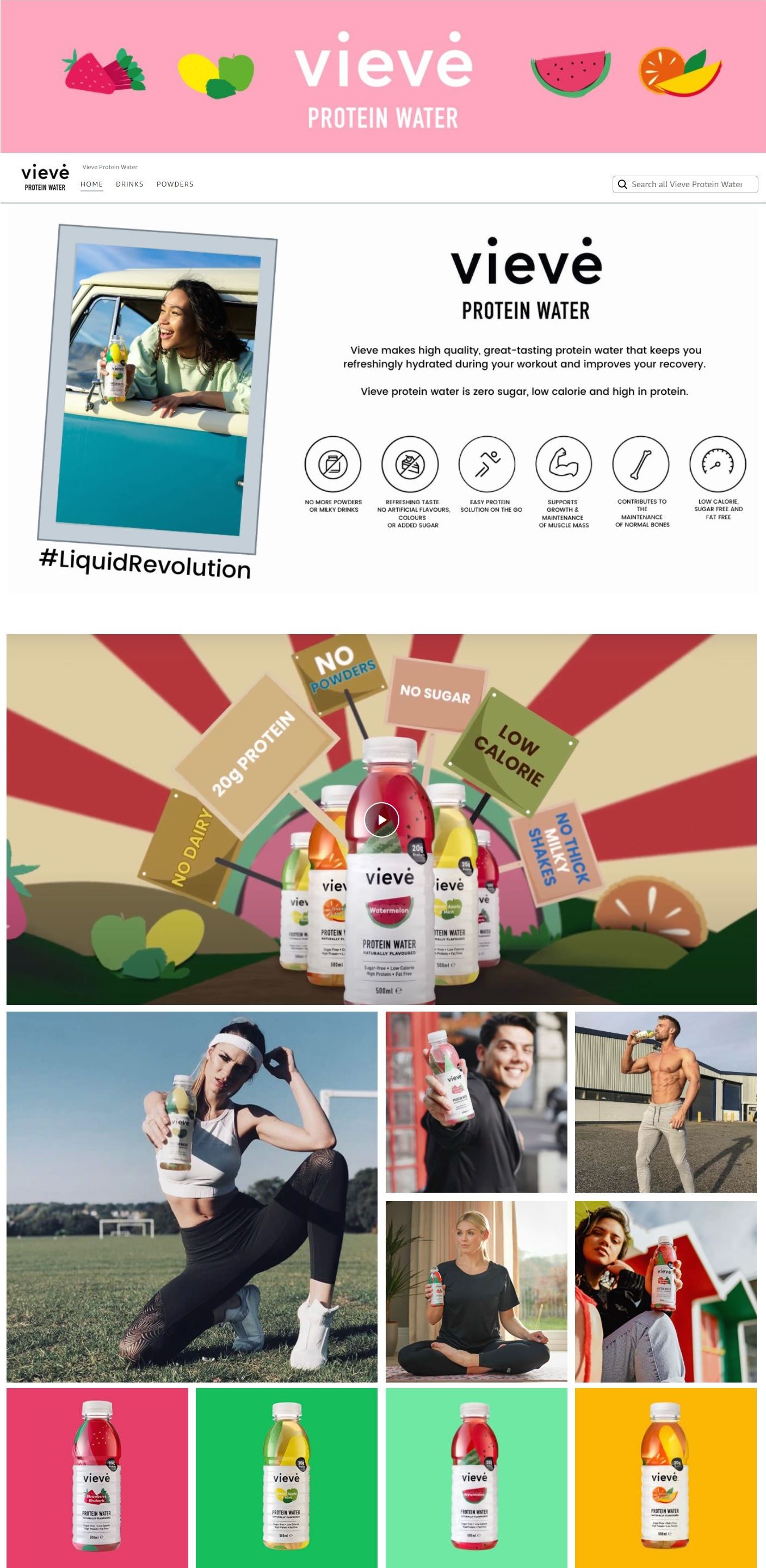 Brand Store for Vieve Protein Water 1