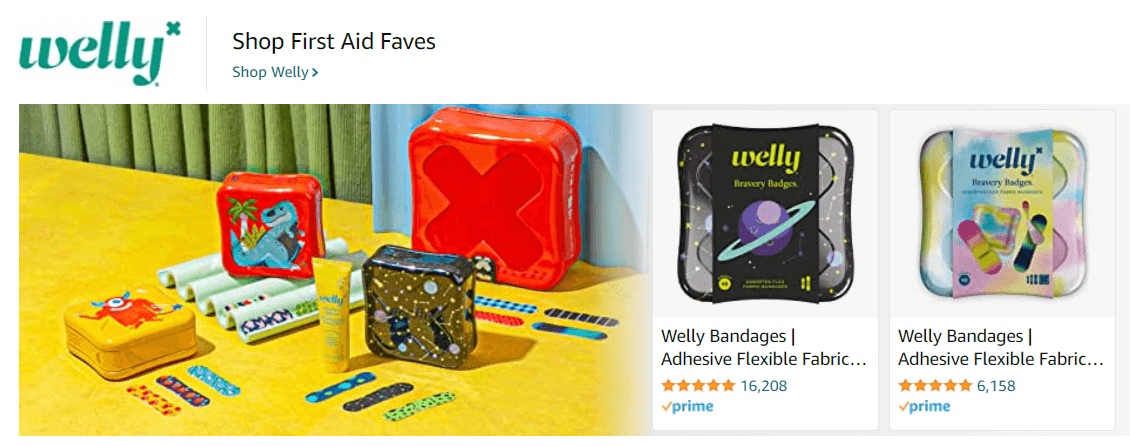 Sponsored Brands Ads for Welly