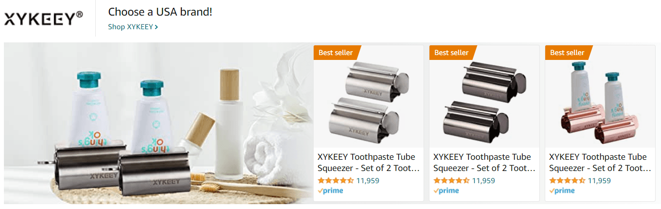 Sponsored Brands Ads for Xykeey