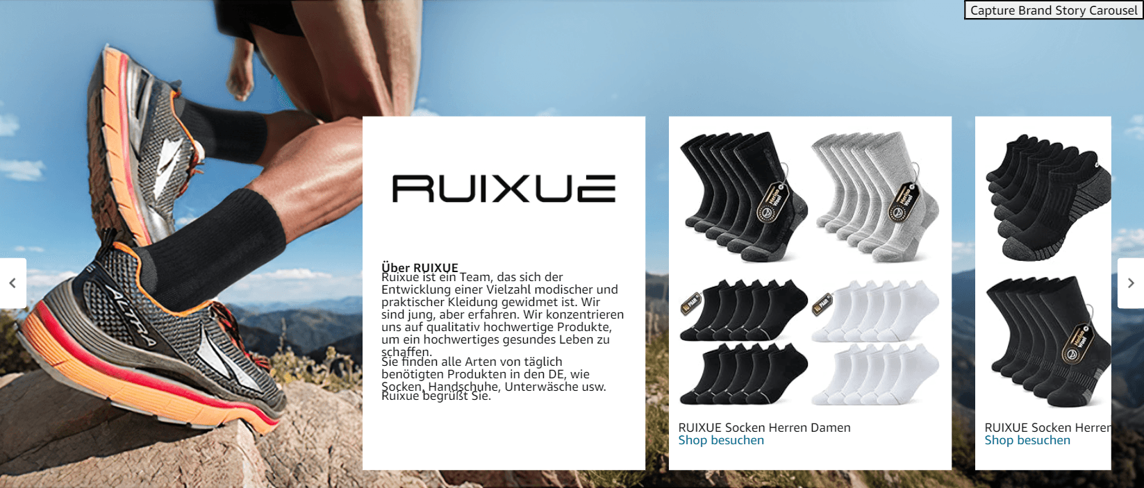 Brand Story for Ruixue Merino Wandersocken Herren & Damen