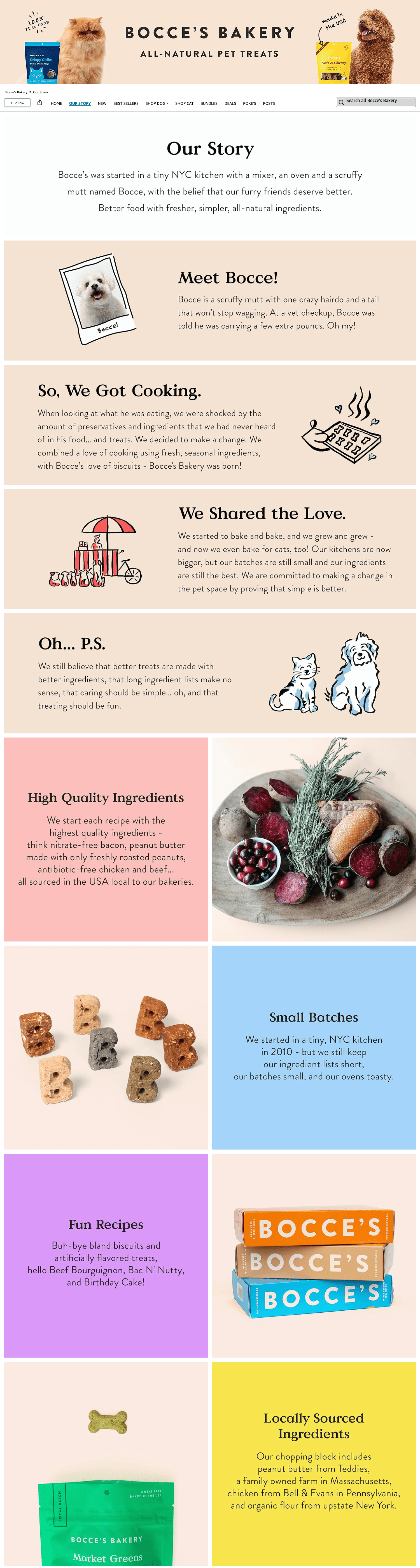 Brand Store for Amazon.com: Bocce's Bakery: Our Story
