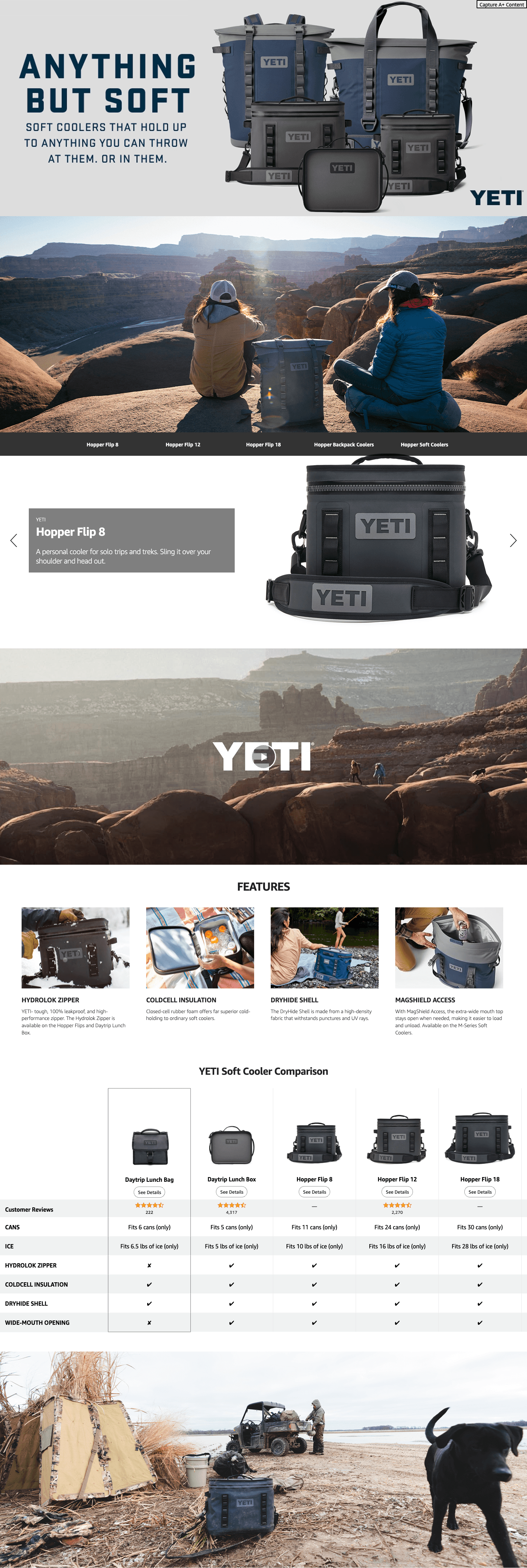 Premium A+ Content for Amazon.com: YETI Hopper Flip 12 Portable Cooler