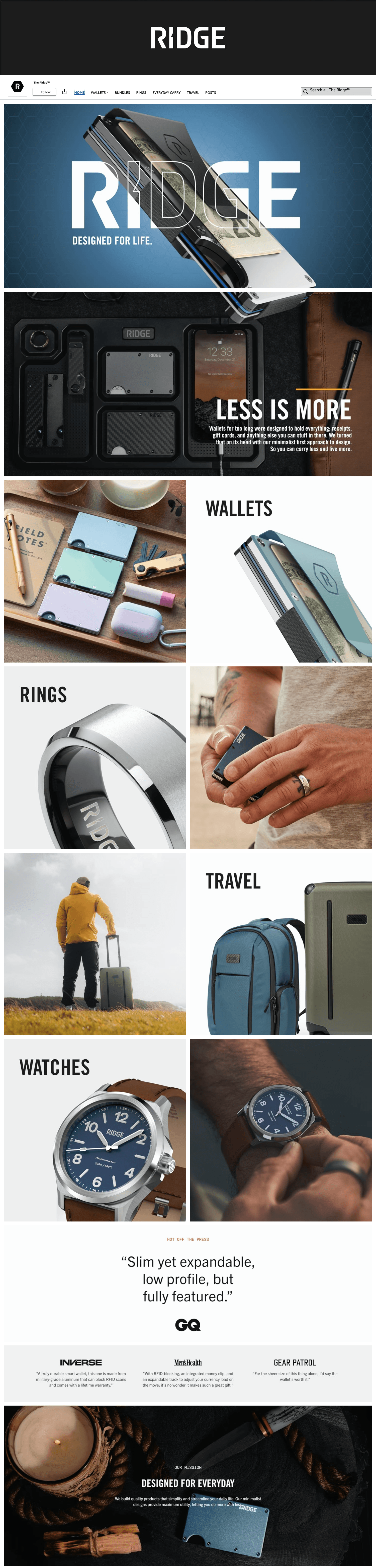 Brand Store for Amazon.com: The Ridge™