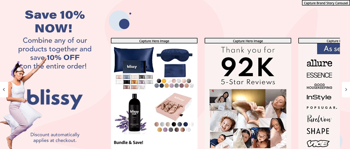 Brand Story for Amazon.com: Blissy Silk Pillowcase