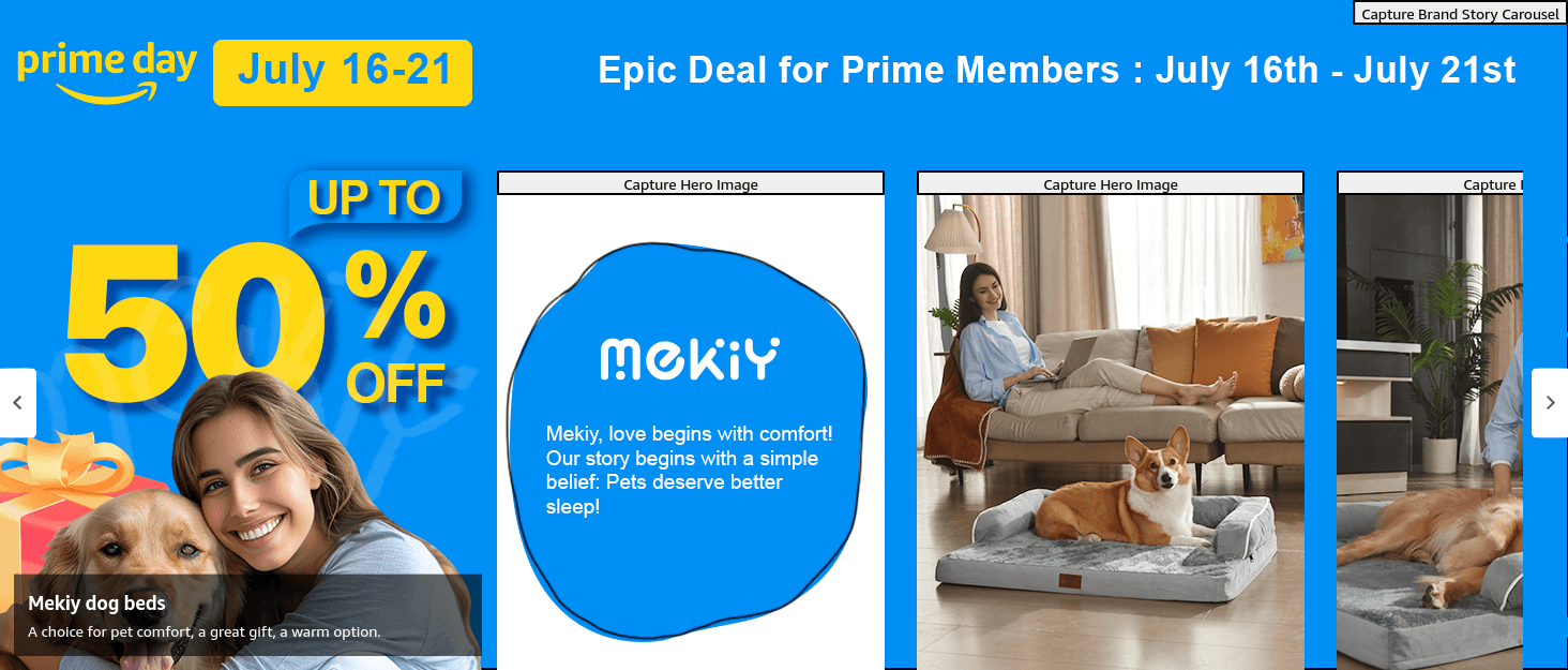 Brand Story for Amazon.com : Large Dog Bed Orthopedic Washable