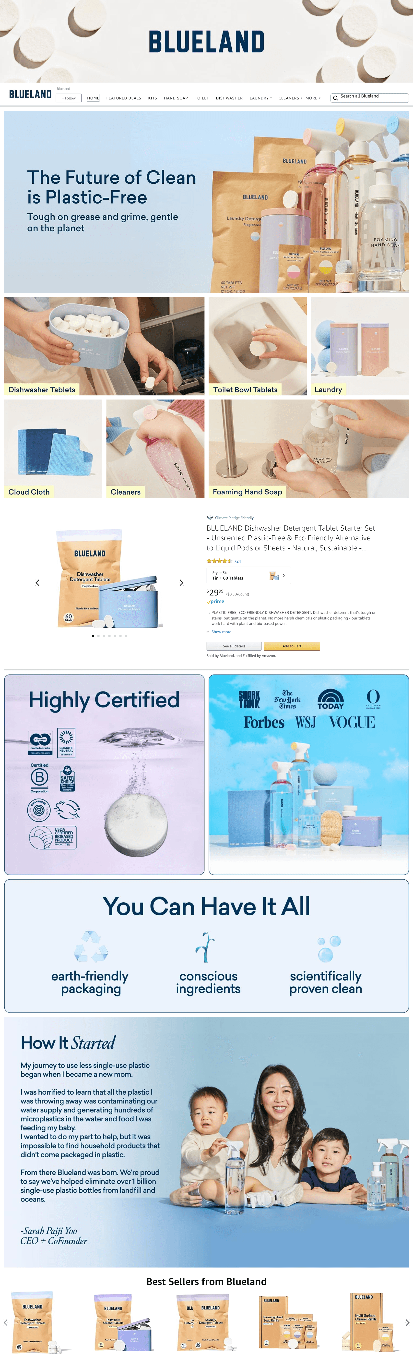 Brand Store for blueland.com