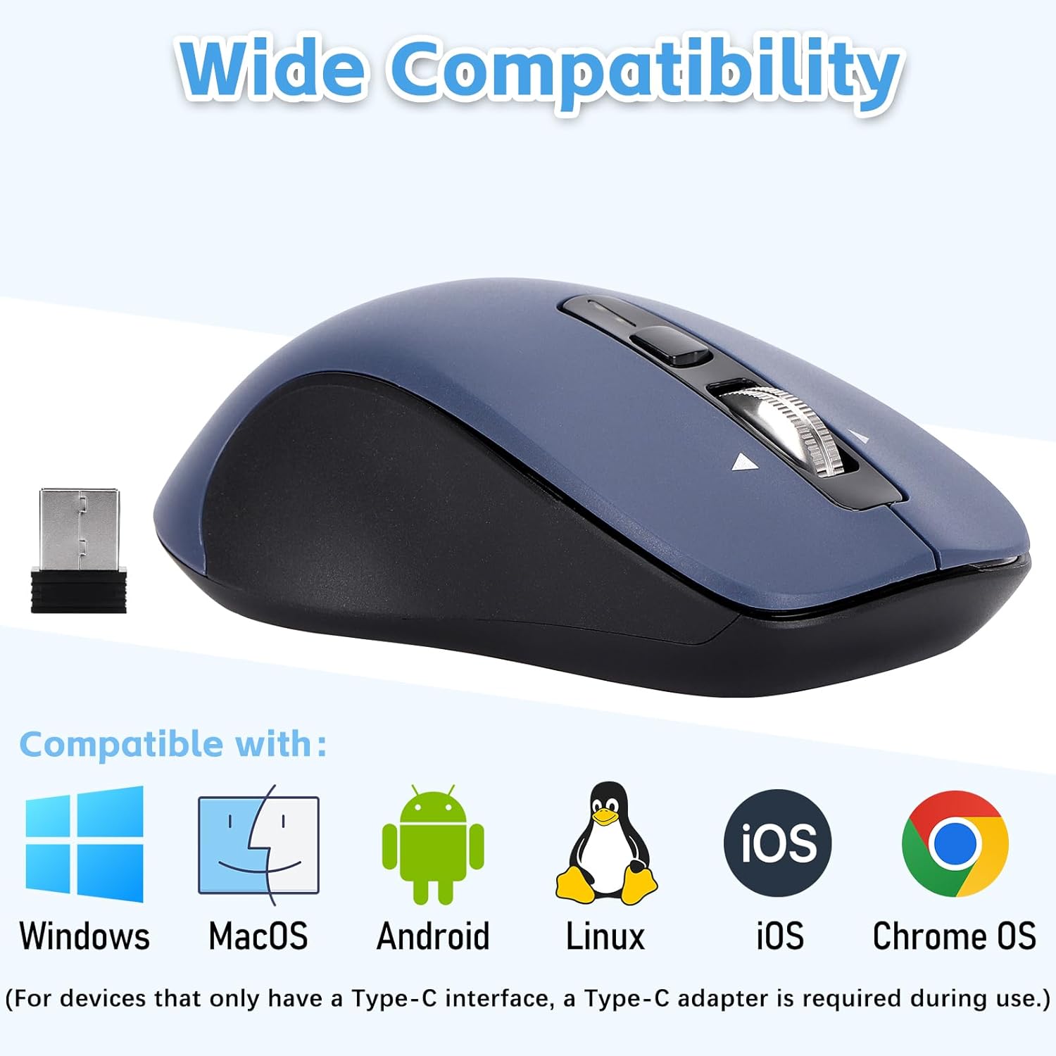 Highlights the product's compatibility across various operating systems and devices to reassure customers of its versatility and ease of use.