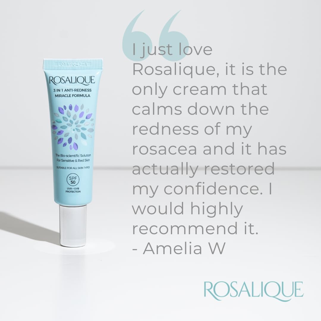 Secondary Images for Rosalique 3 in 1 Anti-Redness Miracle Formula Colour Corrector SPF50 for Hypersensitive…