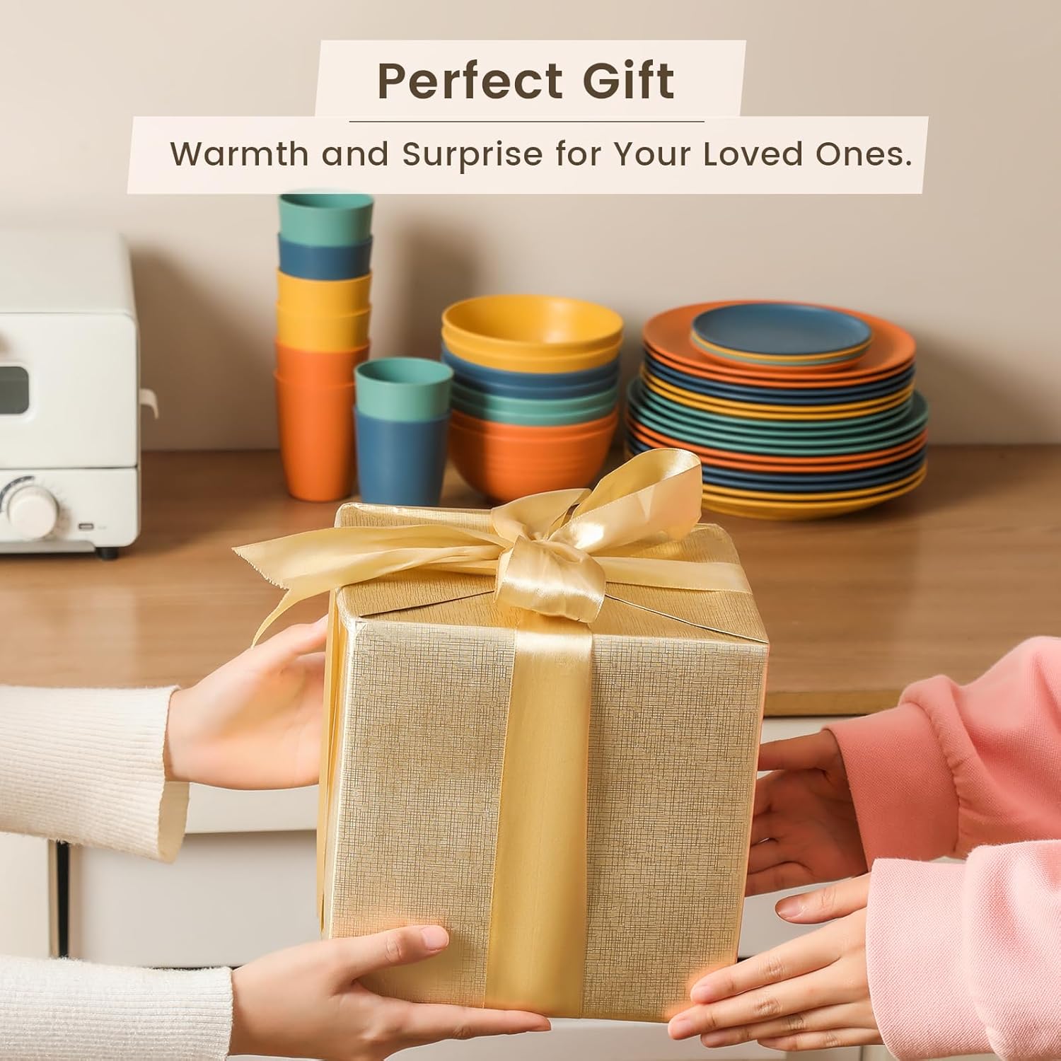 Suggests the product as a warm and surprising gift for loved ones during the holiday season.