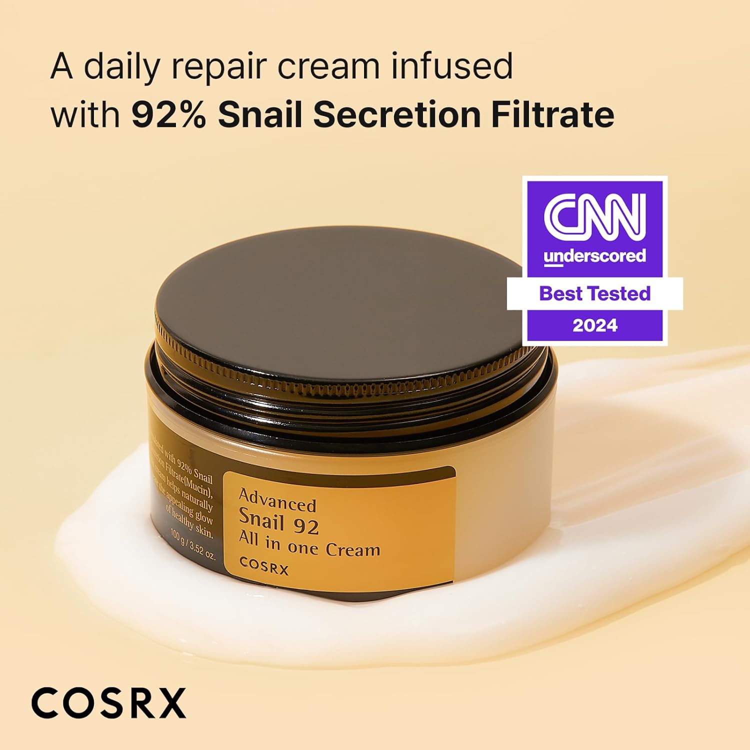 Secondary Images for Amazon.com: COSRX Snail Mucin 92% Face Moisturizer