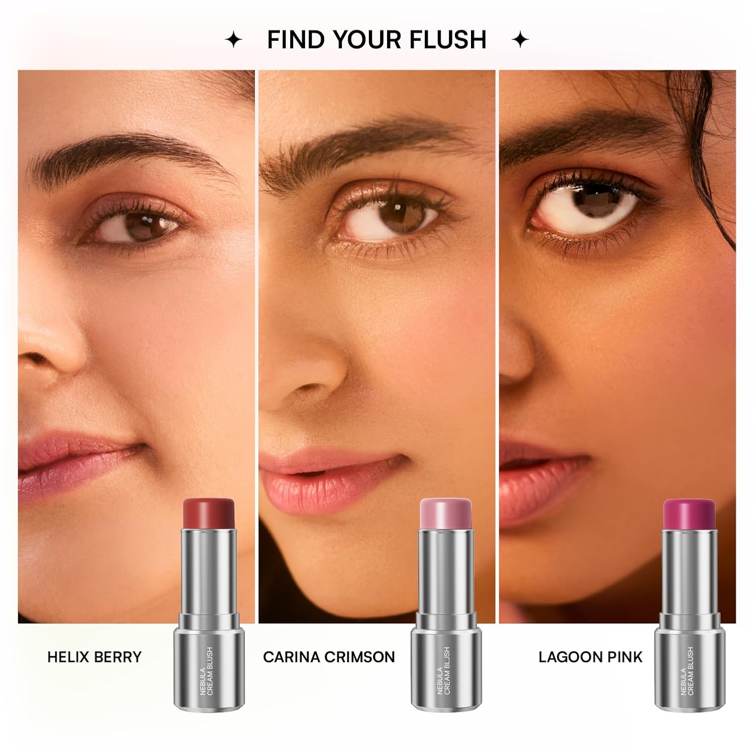 Guides shoppers in selecting the right lipstick shade for their skin tone by showing how different colors look on various complexions.
