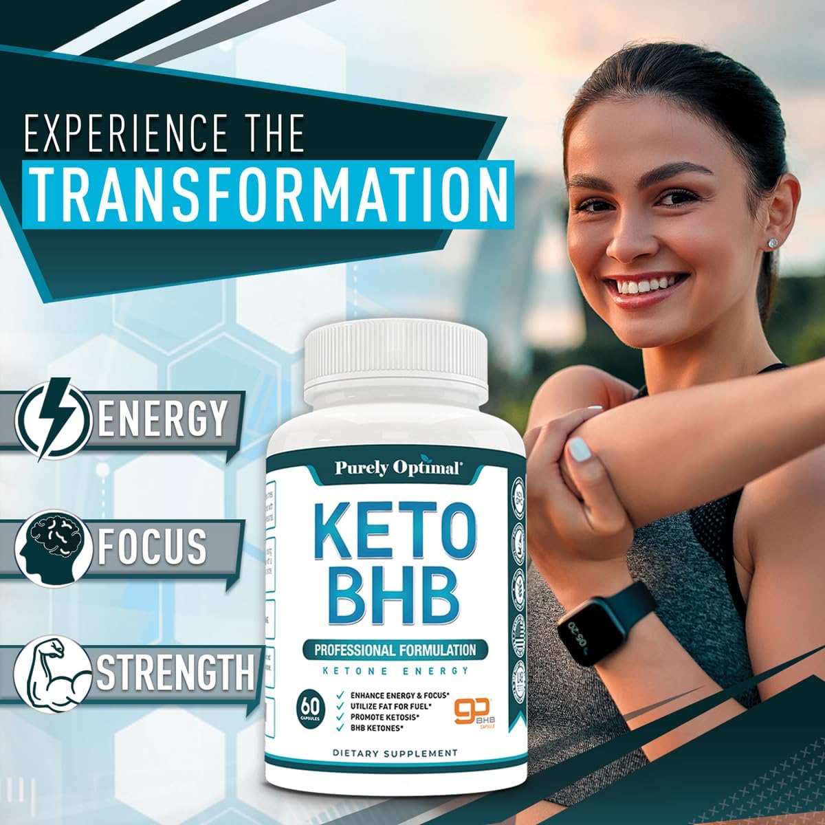 Secondary Images for Purely Optimal Keto BHB Exogenous Ketones Supplement
