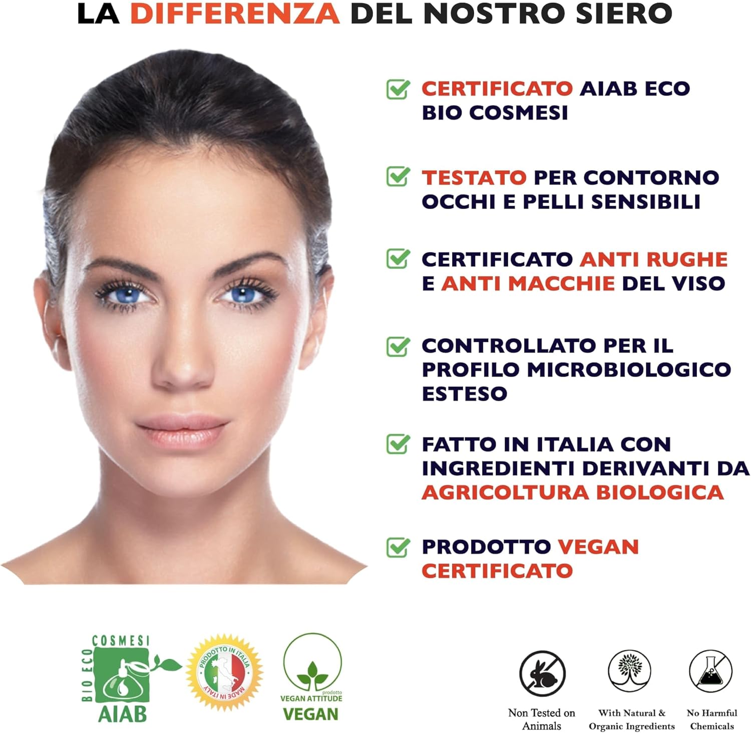 Secondary Images for Big 2.11oz. Organic Vitamin C Serum for Face with Hyaluronic Acid. Anti-Aging