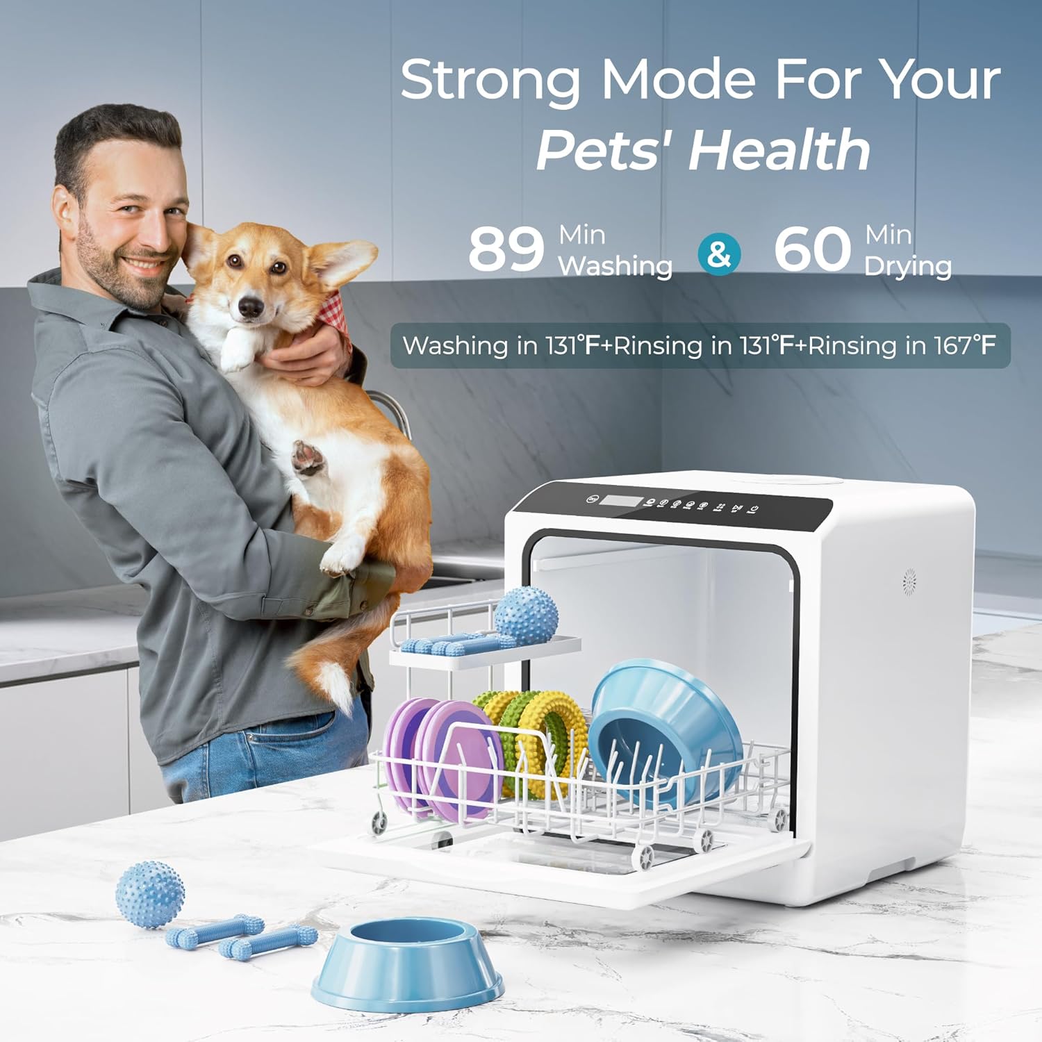 Secondary Images for EUHOMY Mini Portable Dishwasher Countertop Compact Dishwashers