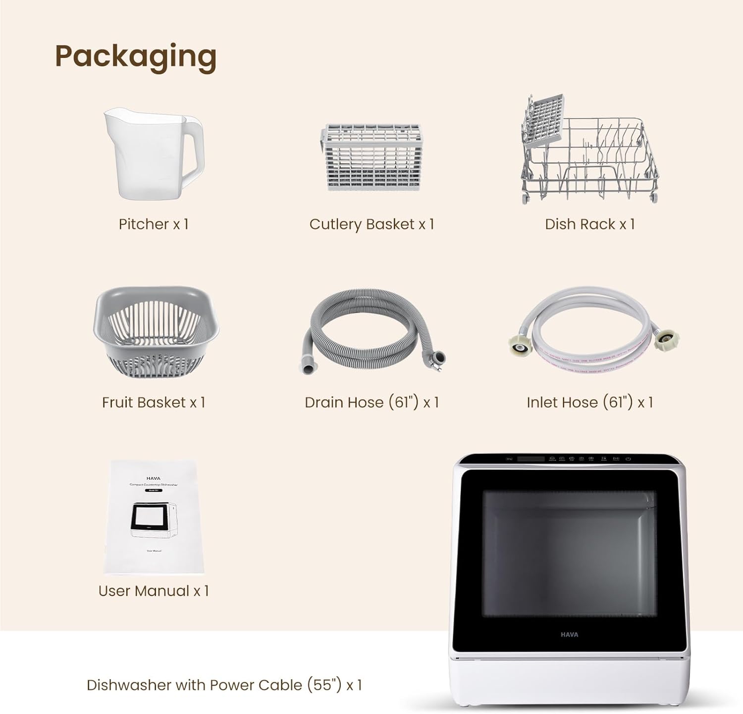 Secondary Images for HAVA Countertop Dishwasher