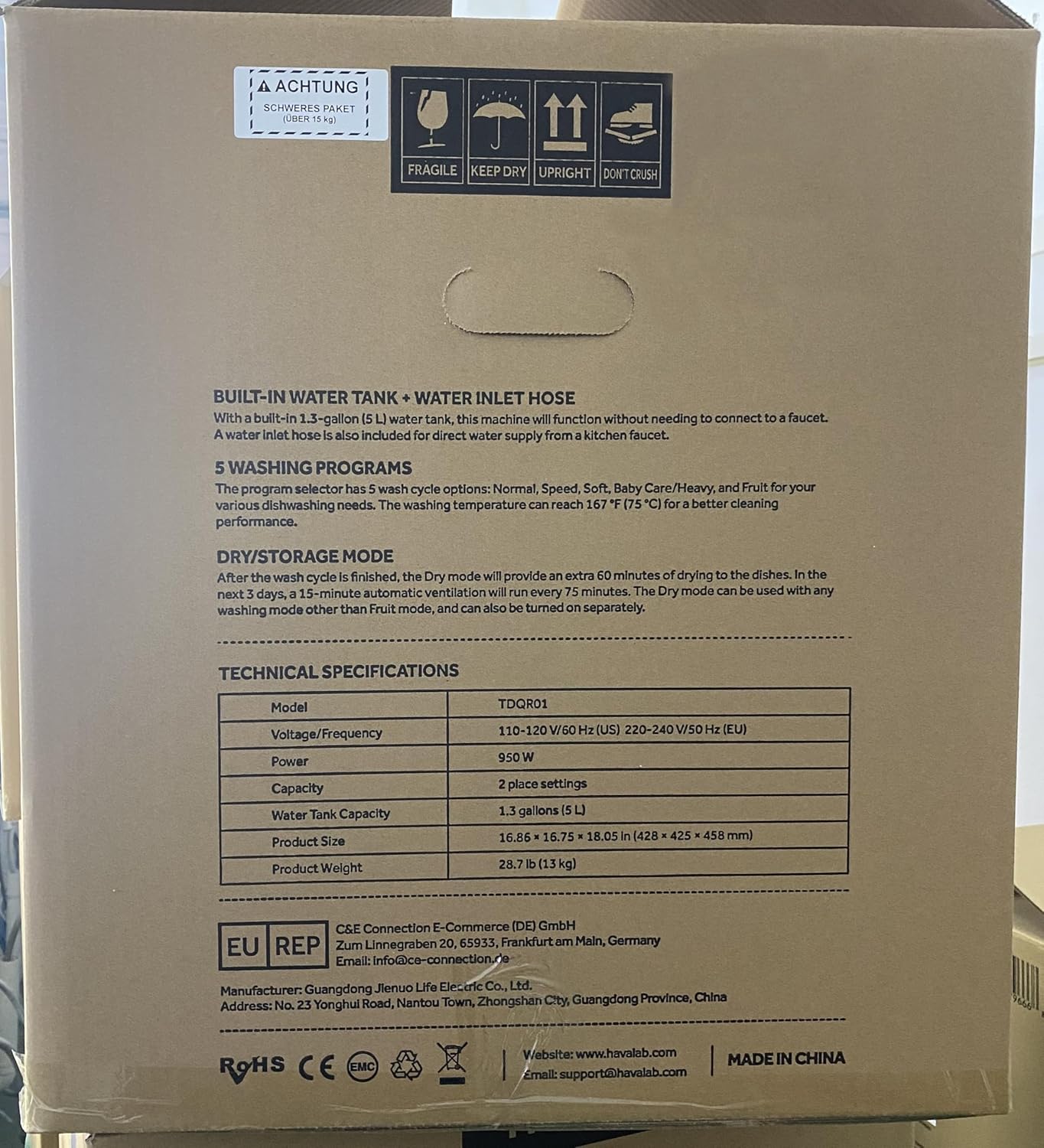 Secondary Images for HAVA Countertop Dishwasher
