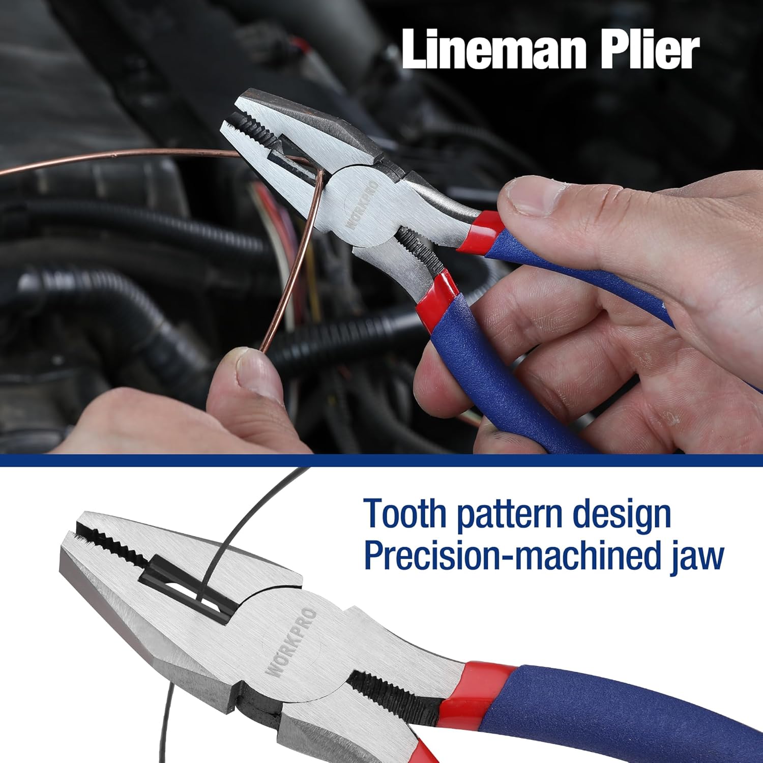 Secondary Images for 7-piece WORKPRO Pliers Set with Groove Joint