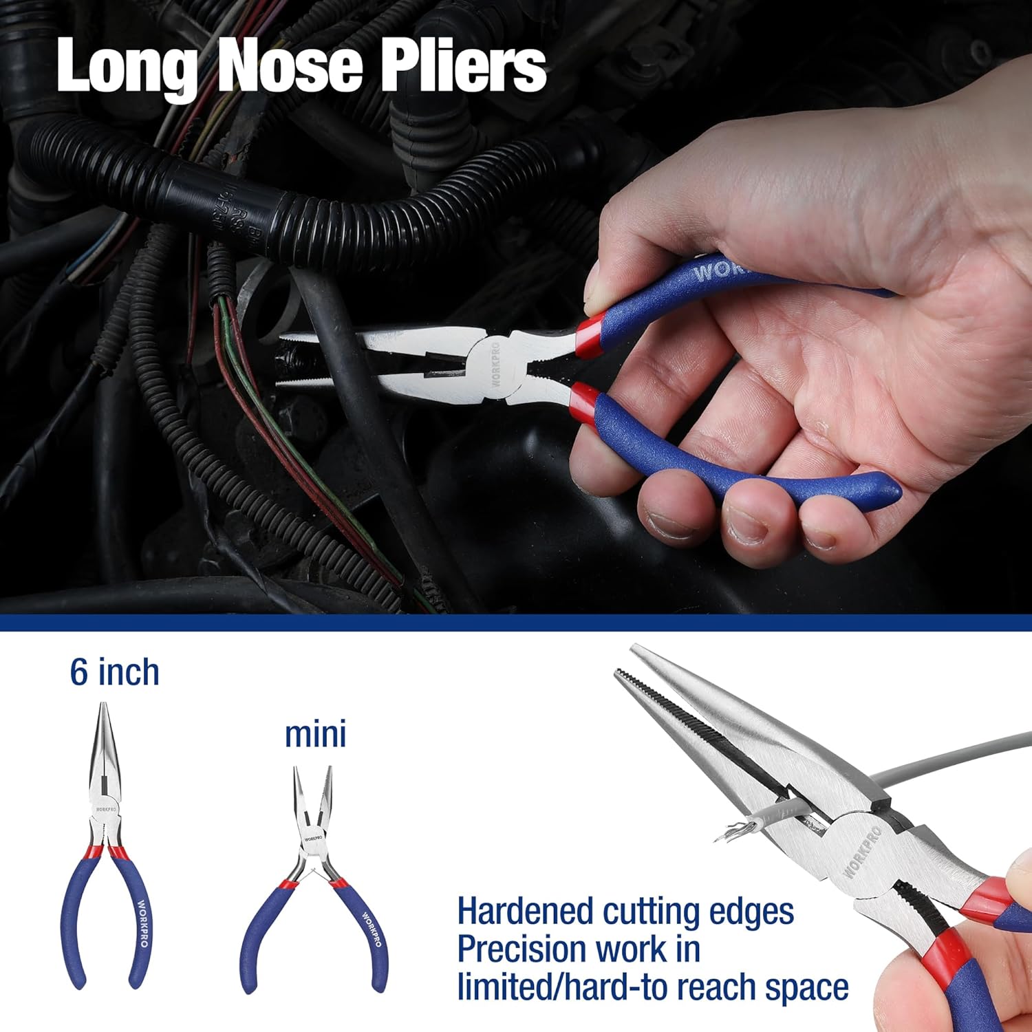 Secondary Images for 7-piece WORKPRO Pliers Set with Groove Joint