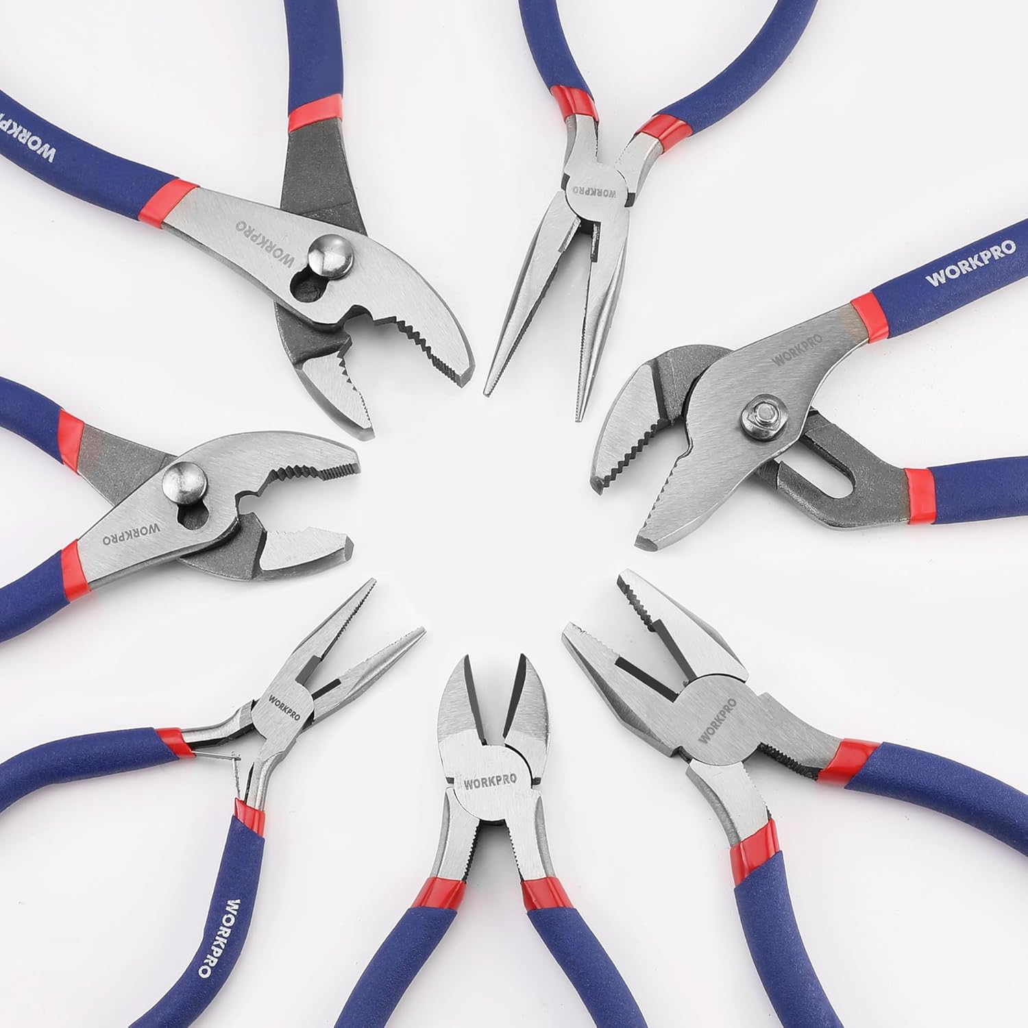 Secondary Images for 7-piece WORKPRO Pliers Set with Groove Joint