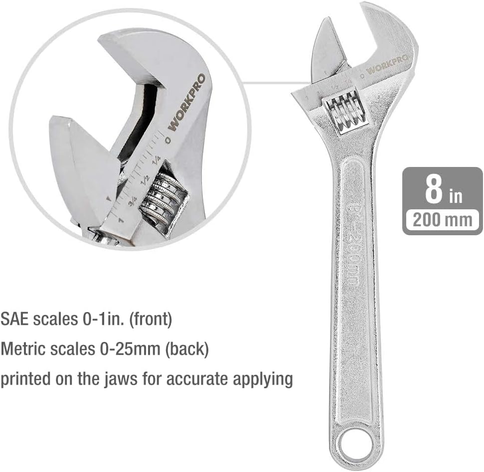 Secondary Images for WORKPRO Large Pliers & Wrench Set 6-Piece (10" Water Pump