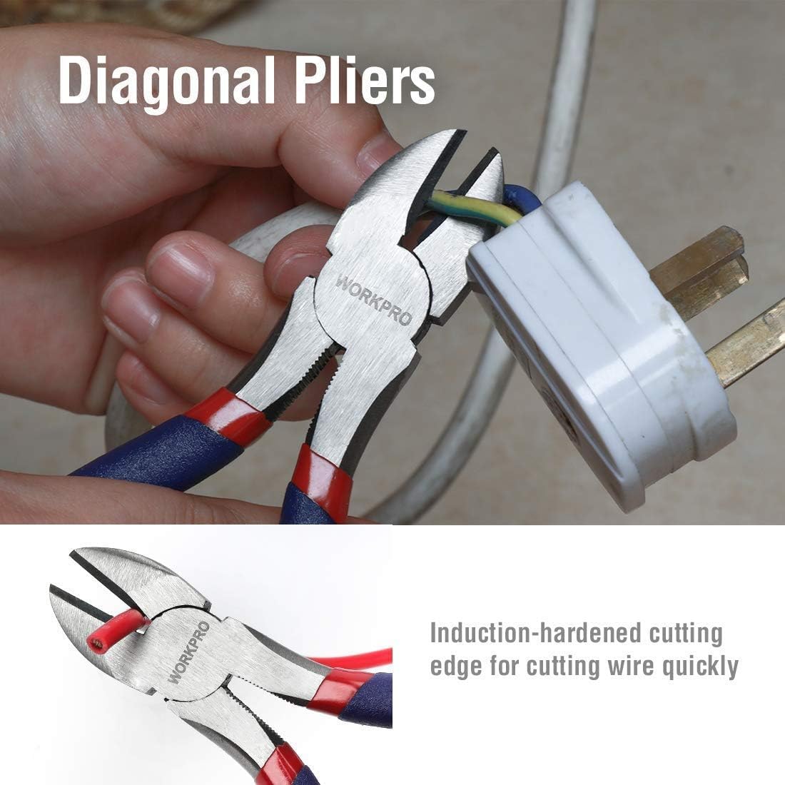 Secondary Images for WORKPRO Large Pliers & Wrench Set 6-Piece (10" Water Pump