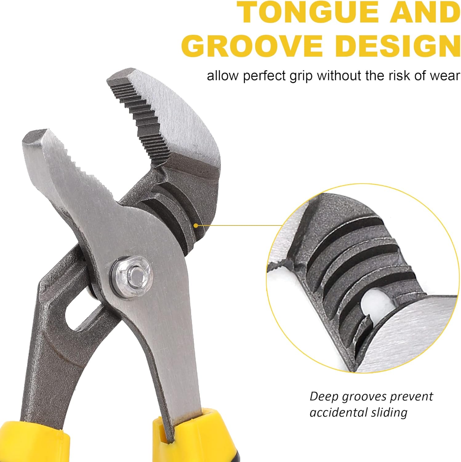 Secondary Images for TOPLINE 4-piece Groove Joint Pliers Set with Bi-Material Handles
