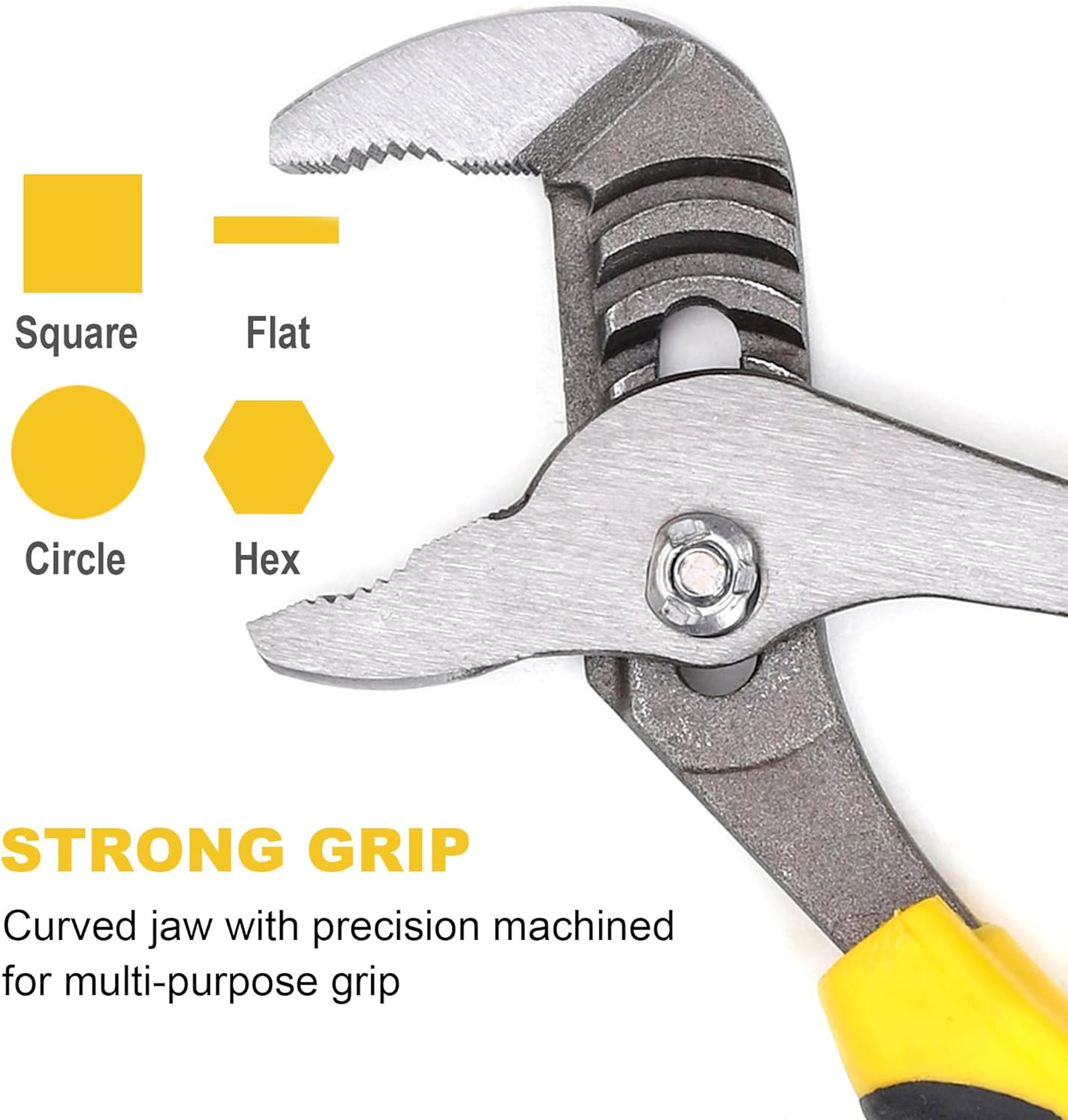 Secondary Images for TOPLINE 4-piece Groove Joint Pliers Set with Bi-Material Handles